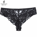 Amazing Sexy Panties Women High Waist Lace Thongs and G Strings Underwear Ladies Hollow Out Underpants Imitation Lingerie